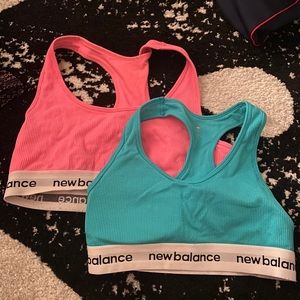 Set of new balance sport bras